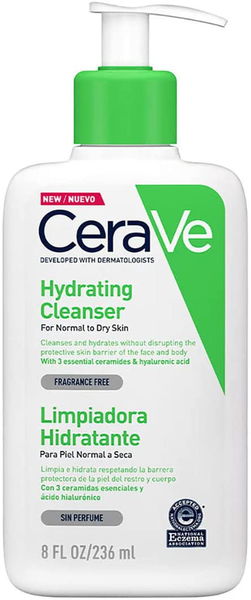 CERAVE HYDRATING CLEANSER 236ML للبشرة الجافة العادية