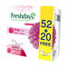 FRESHDAYS المعطرة 52 + 20 ميجا باكيت