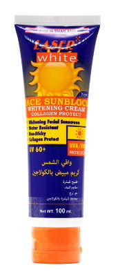 كريم واقي من الشمس لايزر وايت UV60 + مع كولاجين 100 مل