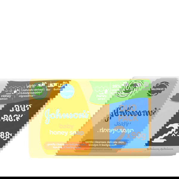 جونسون صابون للأطفال بالعسل 2*90 جرام