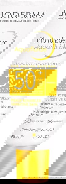 BIODERMA AQUAFLUIDE 50+ حساس الجلد 40 مل