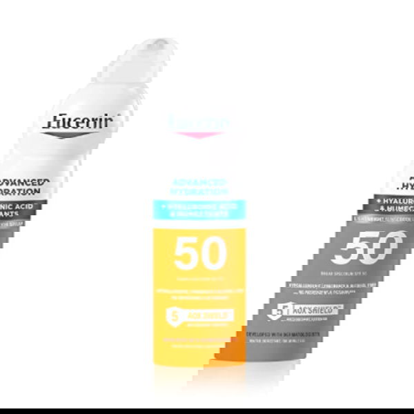بخاخ يوسيرين سان المتقدم للحماية والترطيب بعامل حماية SPF 50.^